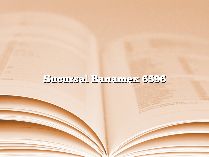 Sucursal Banamex 6596